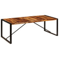 Mesa de comedor 220x100x75 cm madera maciza de acacia