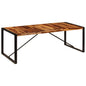 Mesa de comedor 220x100x75 cm madera maciza de acacia