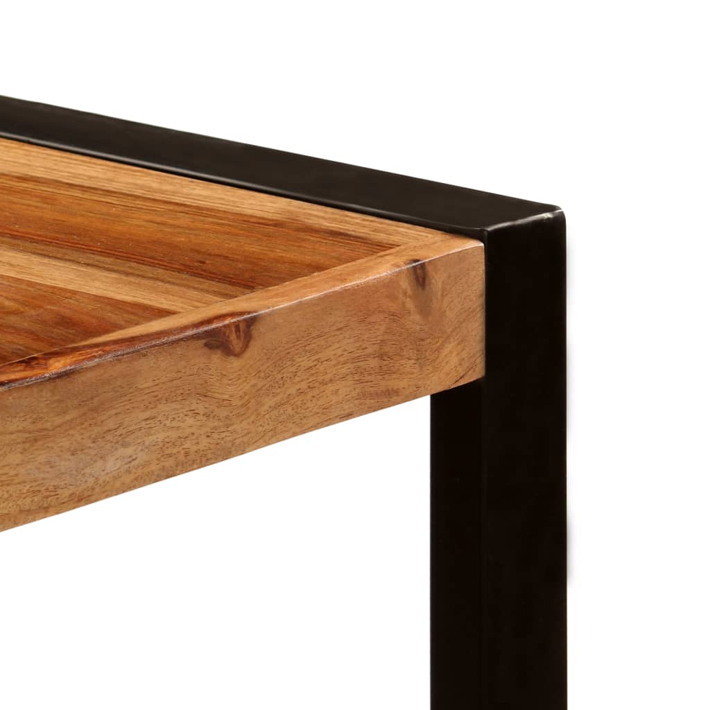 Mesa de comedor 220x100x75 cm madera maciza de acacia