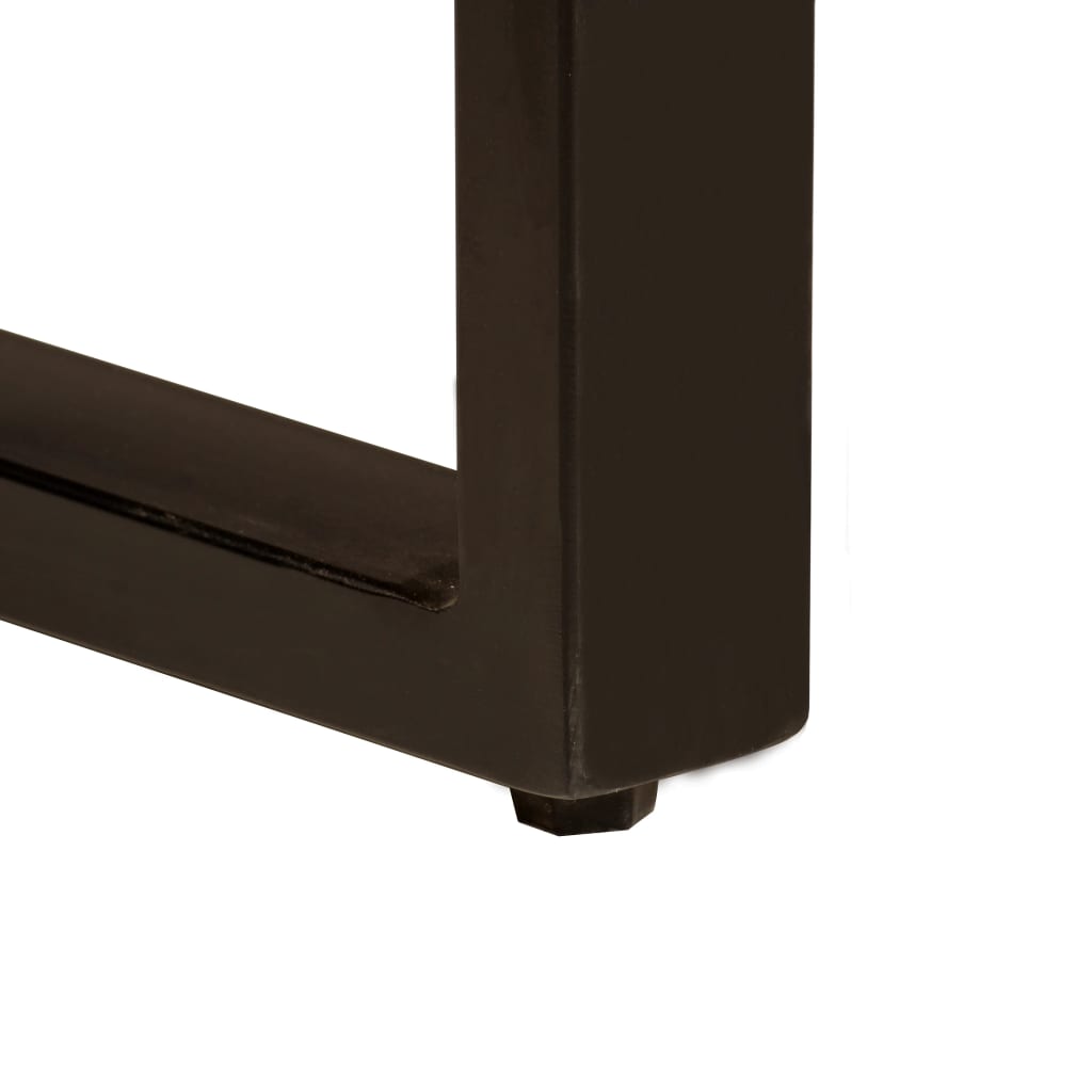 Mesa de comedor 220x100x75 cm madera maciza de acacia