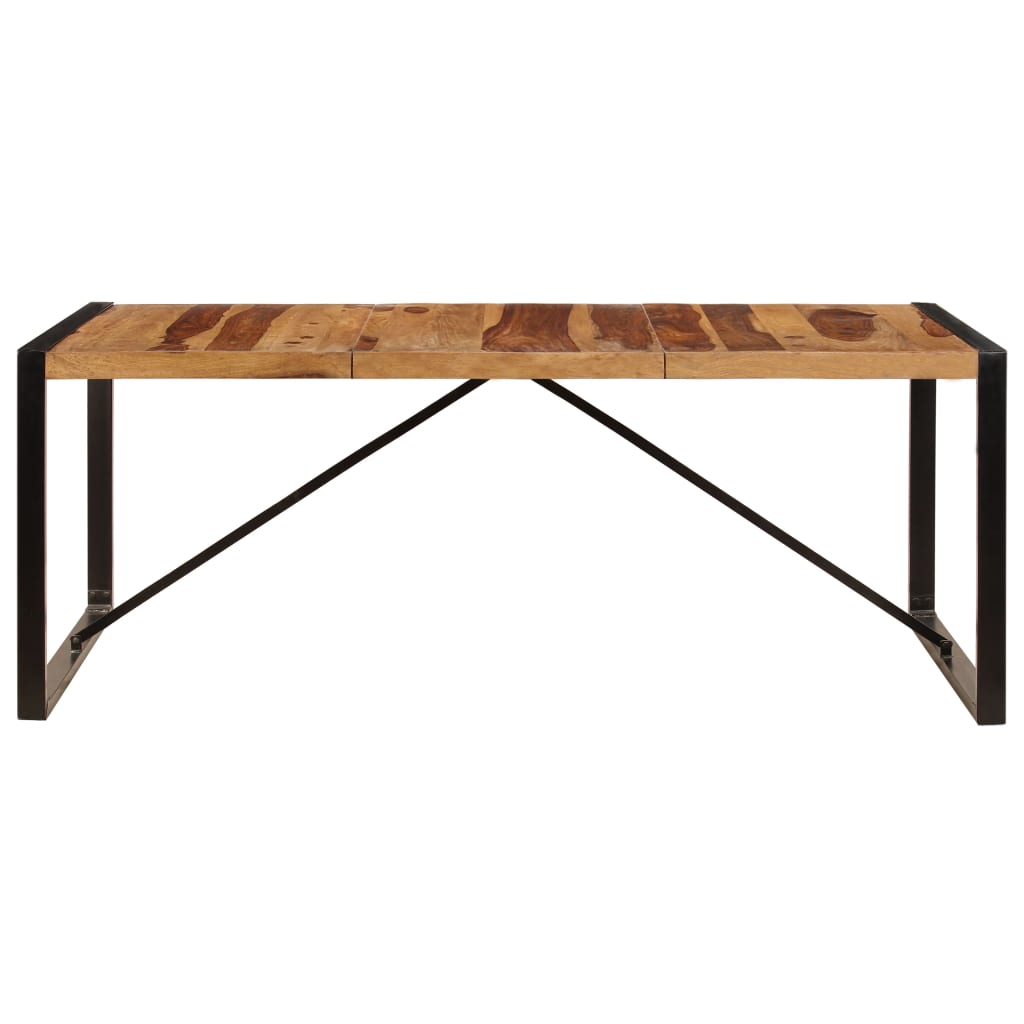 Mesa de comedor de madera maciza de acacia 200x100x75 cm