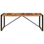 Mesa de comedor de madera maciza de acacia 200x100x75 cm
