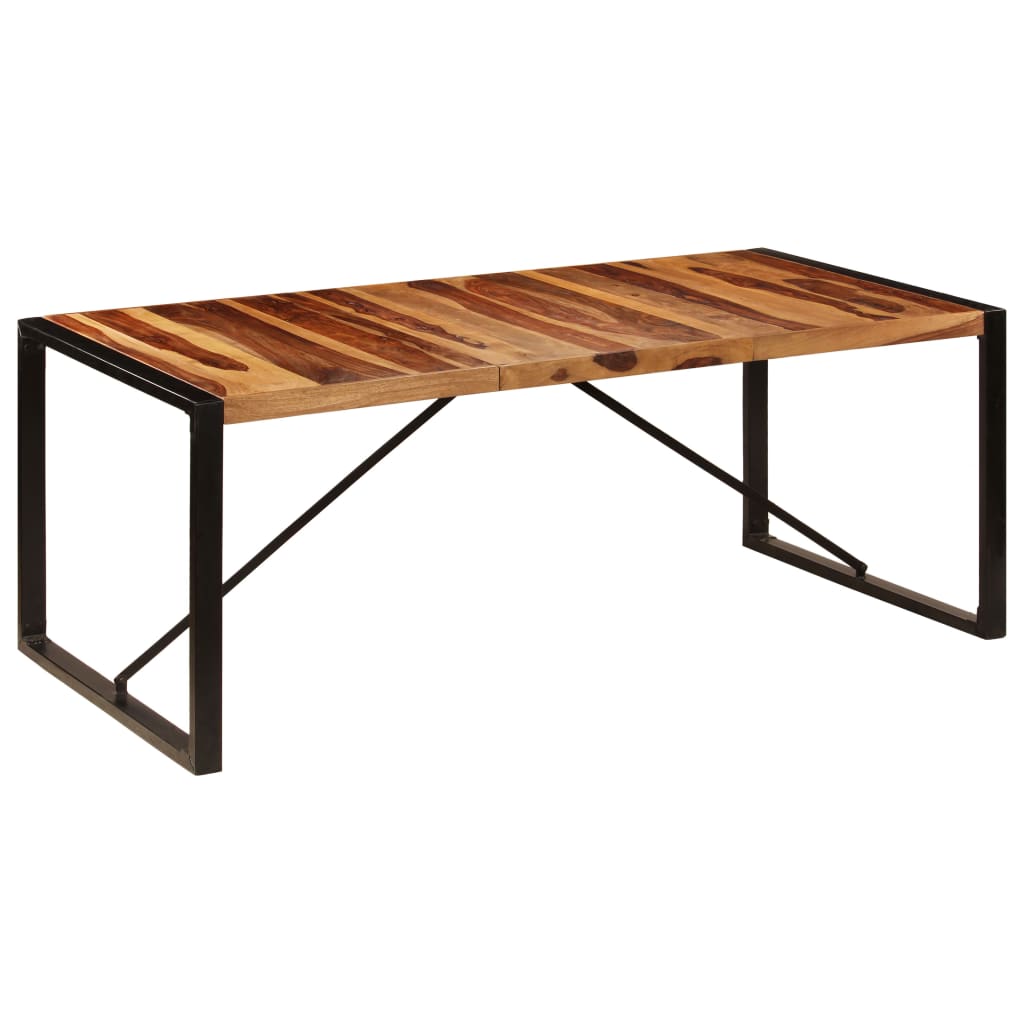 Mesa de comedor de madera maciza de acacia 200x100x75 cm