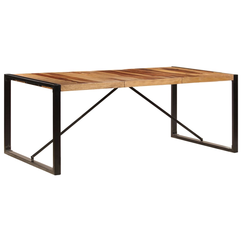 Mesa de comedor de madera maciza de acacia 200x100x75 cm