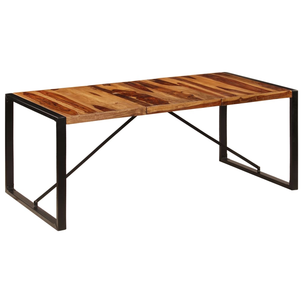 Mesa de comedor de madera maciza de acacia 200x100x75 cm