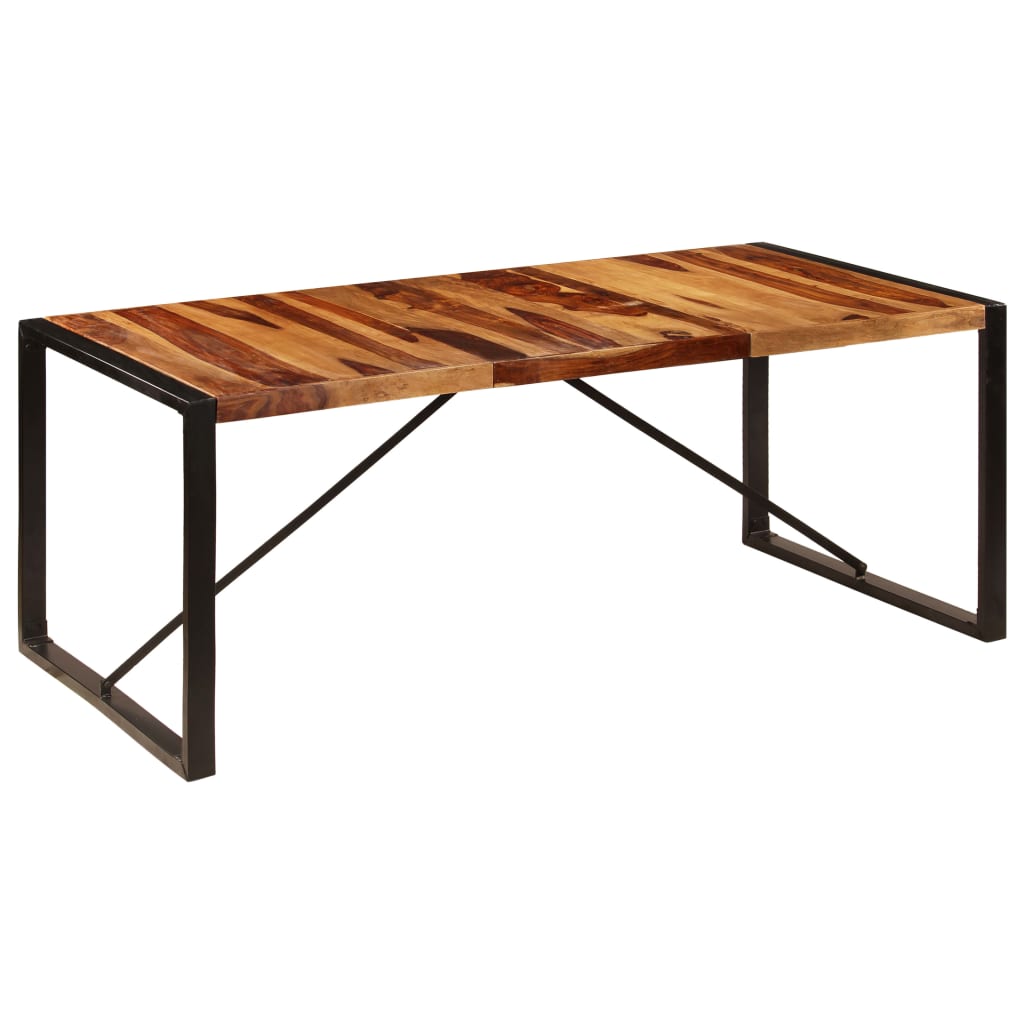 Mesa de comedor de madera maciza de acacia 200x100x75 cm