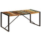 Mesa de comedor de madera maciza reciclada 180x90x75 cm
