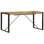 Mesa de comedor de madera maciza de mango 160x80x75 cm