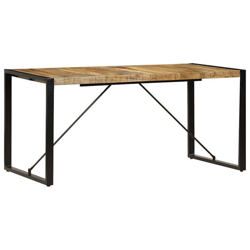 Solid mango wood dining table 160x80x75 cm