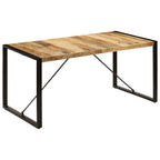 Mesa de comedor de madera maciza de mango 160x80x75 cm