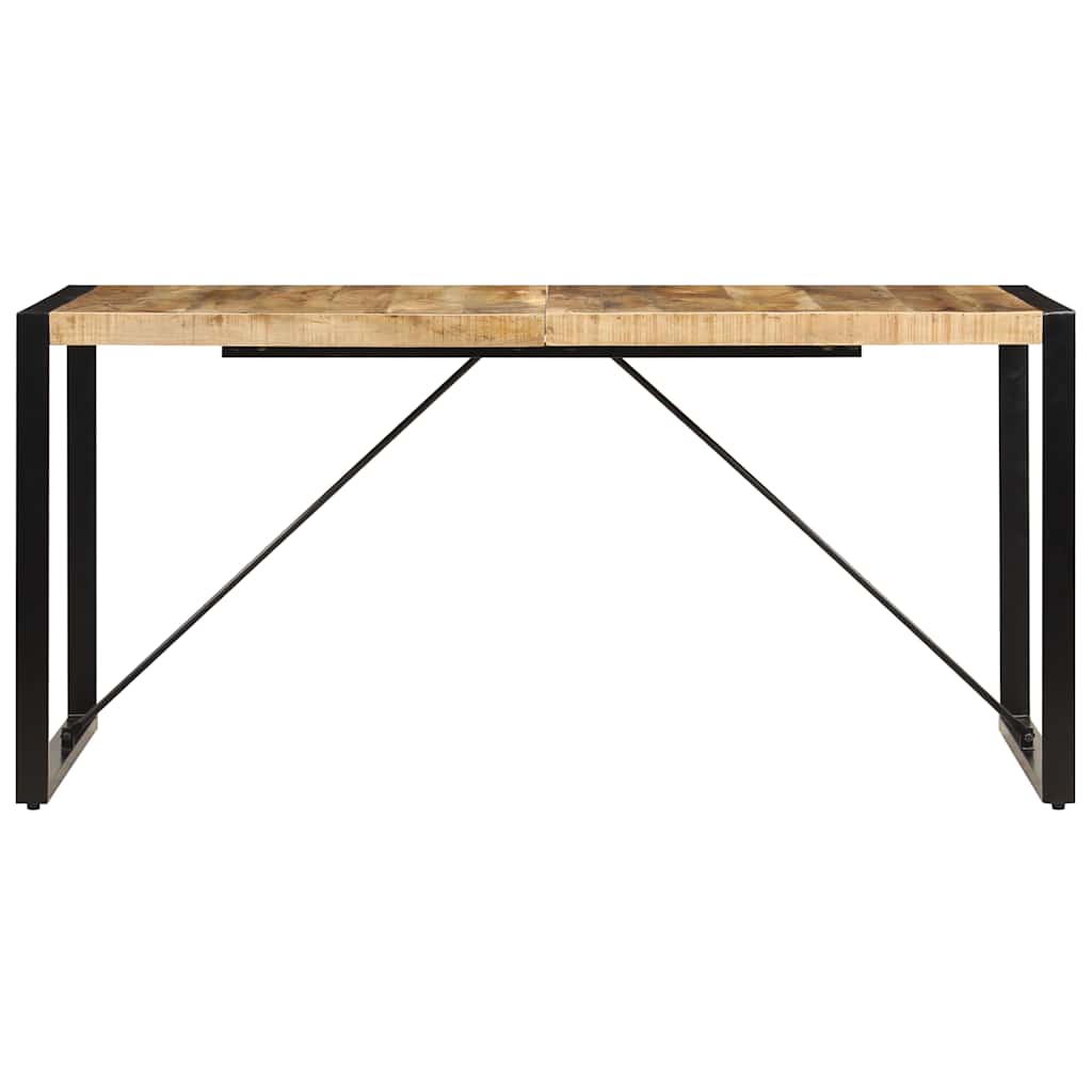 Mesa de comedor de madera maciza de mango 160x80x75 cm