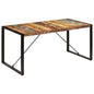 Mesa de comedor de madera maciza reciclada 140x70x75 cm