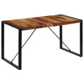 Mesa de comedor 140x70x75 cm madera maciza de acacia