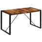 Mesa de comedor 140x70x75 cm madera maciza de acacia