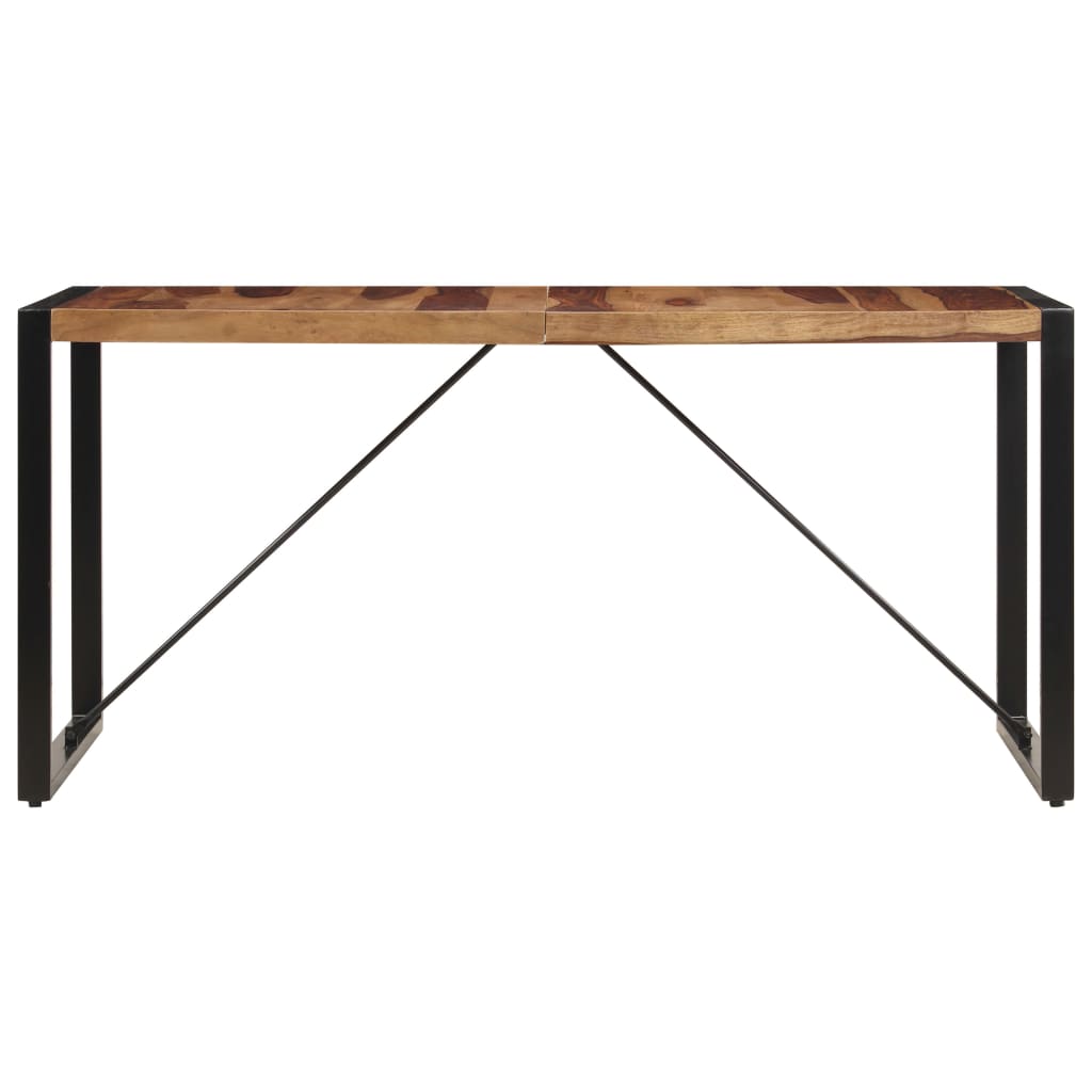 Mesa de comedor 140x70x75 cm madera maciza de acacia