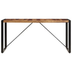 Mesa de comedor 140x70x75 cm madera maciza de acacia