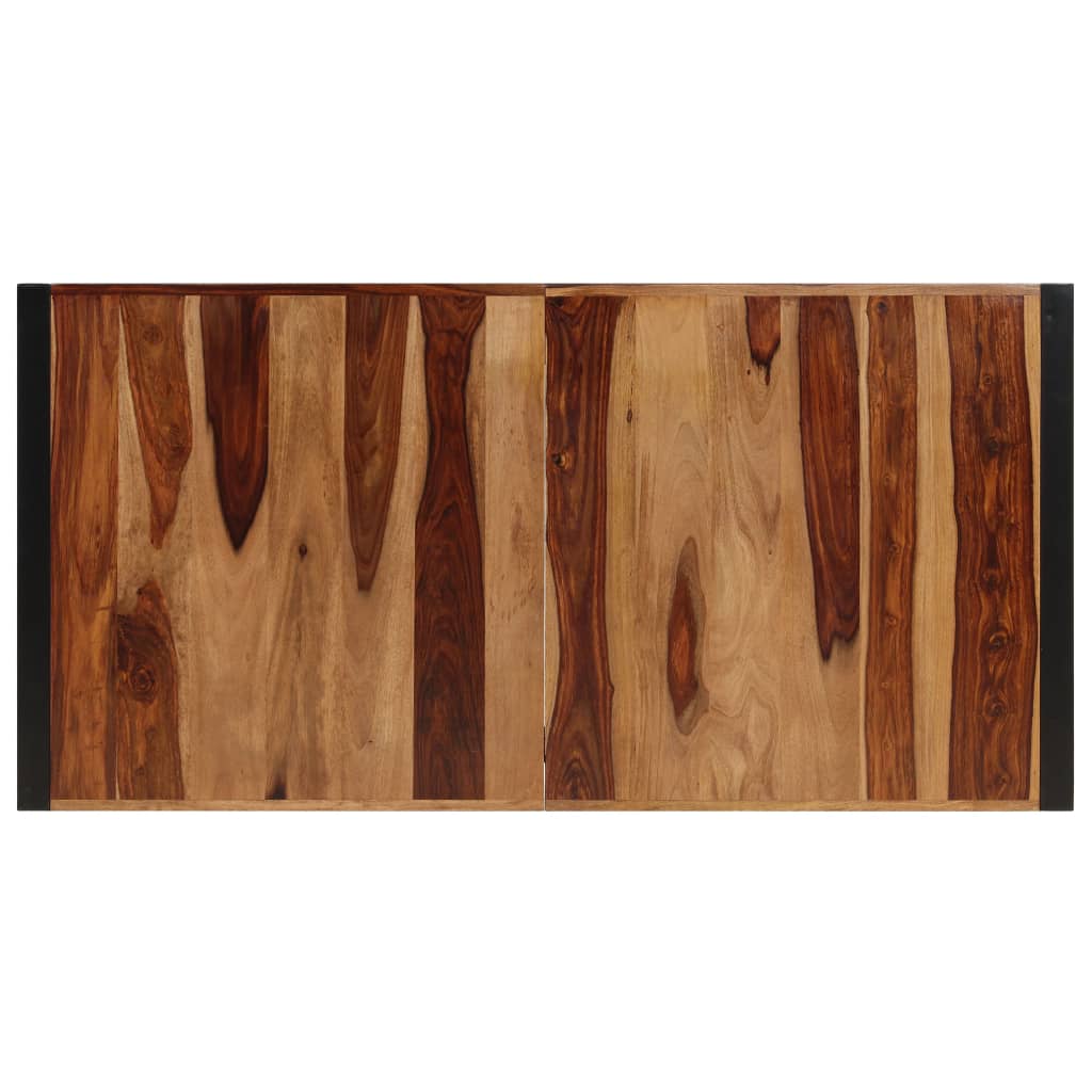 Mesa de comedor 140x70x75 cm madera maciza de acacia