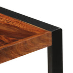 Mesa de comedor 140x70x75 cm madera maciza de acacia