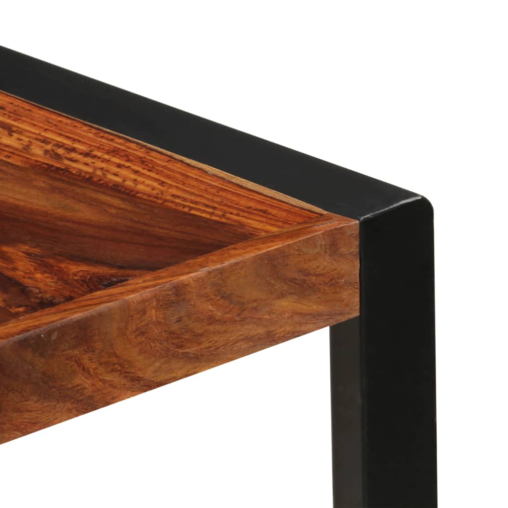 Mesa de comedor 140x70x75 cm madera maciza de acacia