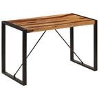 Mesa de comedor 140x70x75 cm madera maciza de acacia