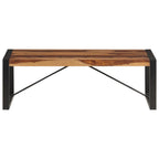Mesa de centro de madera maciza de acacia 120x60x40 cm