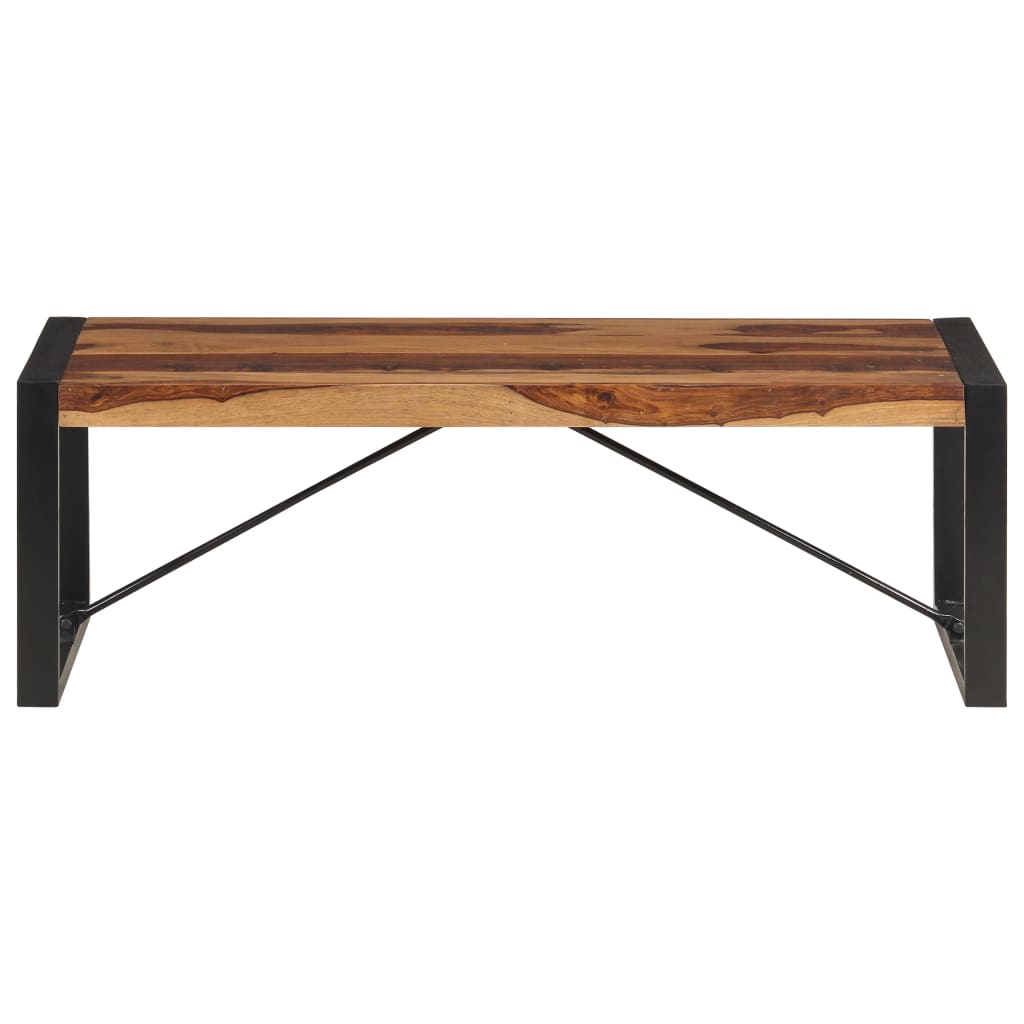 Mesa de centro de madera maciza de acacia 120x60x40 cm