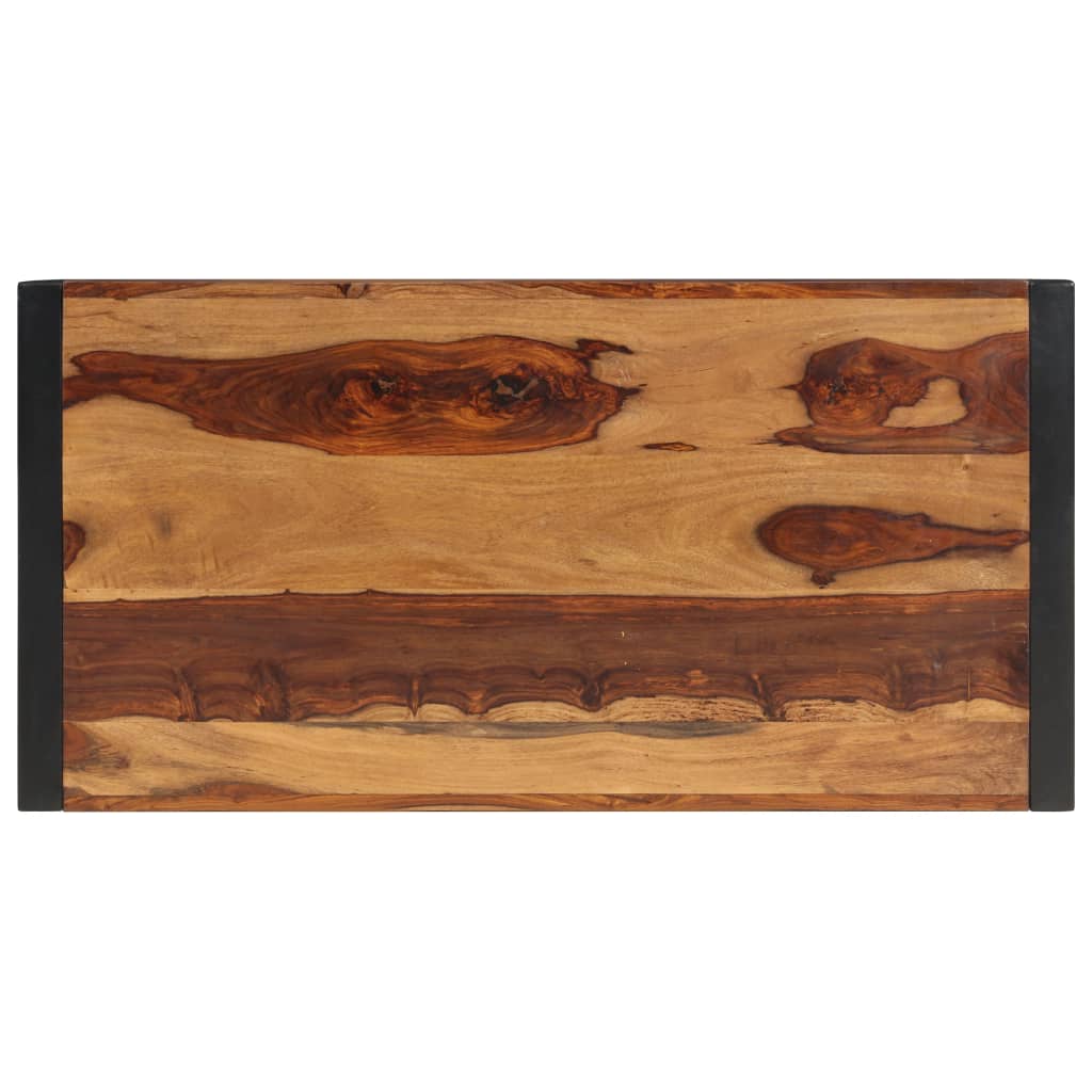Mesa de centro de madera maciza de acacia 120x60x40 cm
