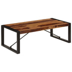 Mesa de centro de madera maciza de acacia 120x60x40 cm