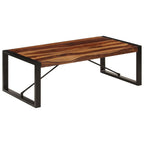 Mesa de centro de madera maciza de acacia 120x60x40 cm