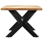 Mesa de comedor de madera maciza de mango 200x100x75 cm