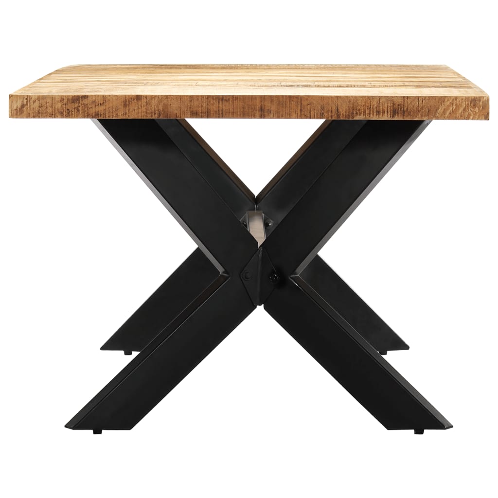 Mesa de comedor de madera maciza de mango 200x100x75 cm
