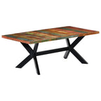 Mesa de comedor madera maciza reciclada 200x100x75 cm