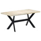 Mesa de jantar em madeira maciça de acácia 120x60x75 cm
