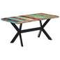 Mesa de jantar em madeira maciça de acácia 120x60x75 cm