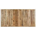 Mesa de comedor madera maciza de mango rugosa 140x70x75 cm