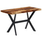 Mesa de jantar em madeira maciça de acácia 120x60x75 cm