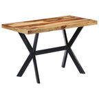 Mesa de comedor de madera maciza de acacia 120x60x75 cm