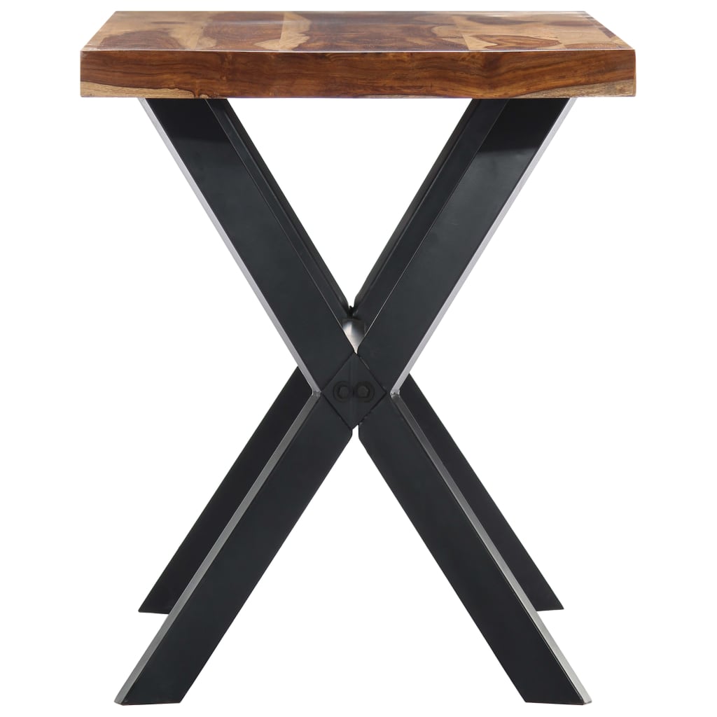 Mesa de comedor de madera maciza de acacia 120x60x75 cm