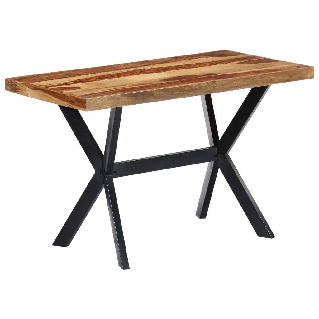 Mesa de comedor de madera maciza de acacia 120x60x75 cm