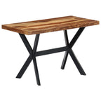 Mesa de comedor de madera maciza de acacia 120x60x75 cm