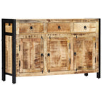 Aparador de madera maciza de mango 120x35x76 cm