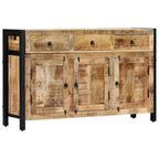 Aparador de madera maciza de mango 120x35x76 cm