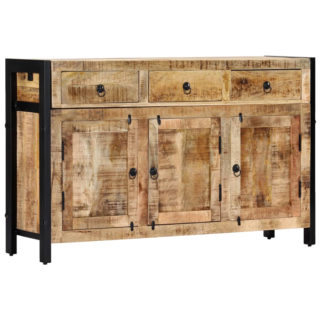 Aparador de madera maciza de mango 120x35x76 cm