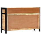 Aparador de madera maciza de mango 120x35x76 cm