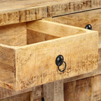 Aparador de madera maciza de mango 120x35x76 cm