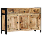 Aparador de madera maciza de mango 120x35x76 cm