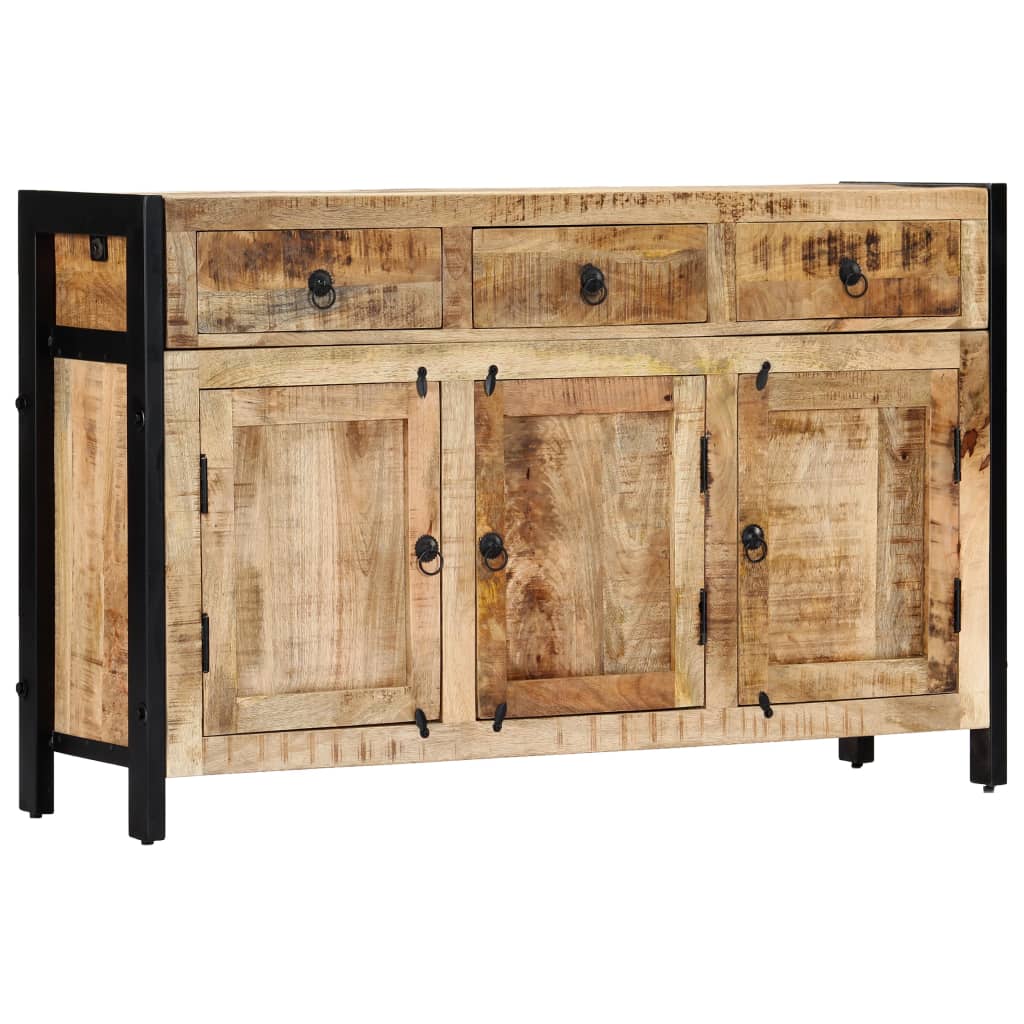 Aparador de madera maciza de mango 120x35x76 cm