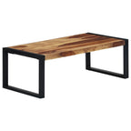 Mesa de centro de madera maciza de acacia 110x52x45 cm