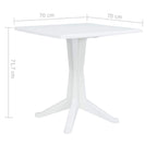 Mesa de Jardín 70 x 70 x 71.7 cm Plástico