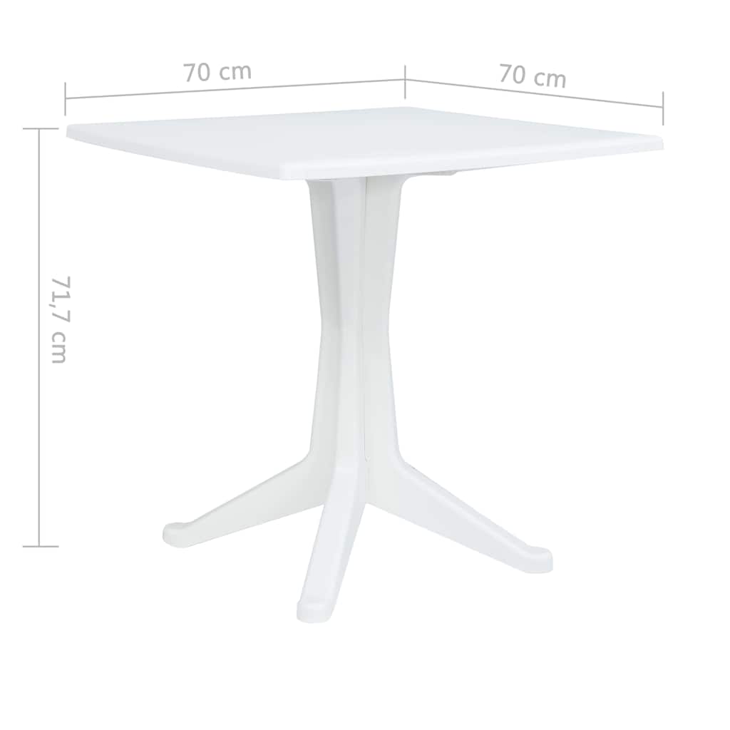 Mesa de Jardín 70 x 70 x 71.7 cm Plástico